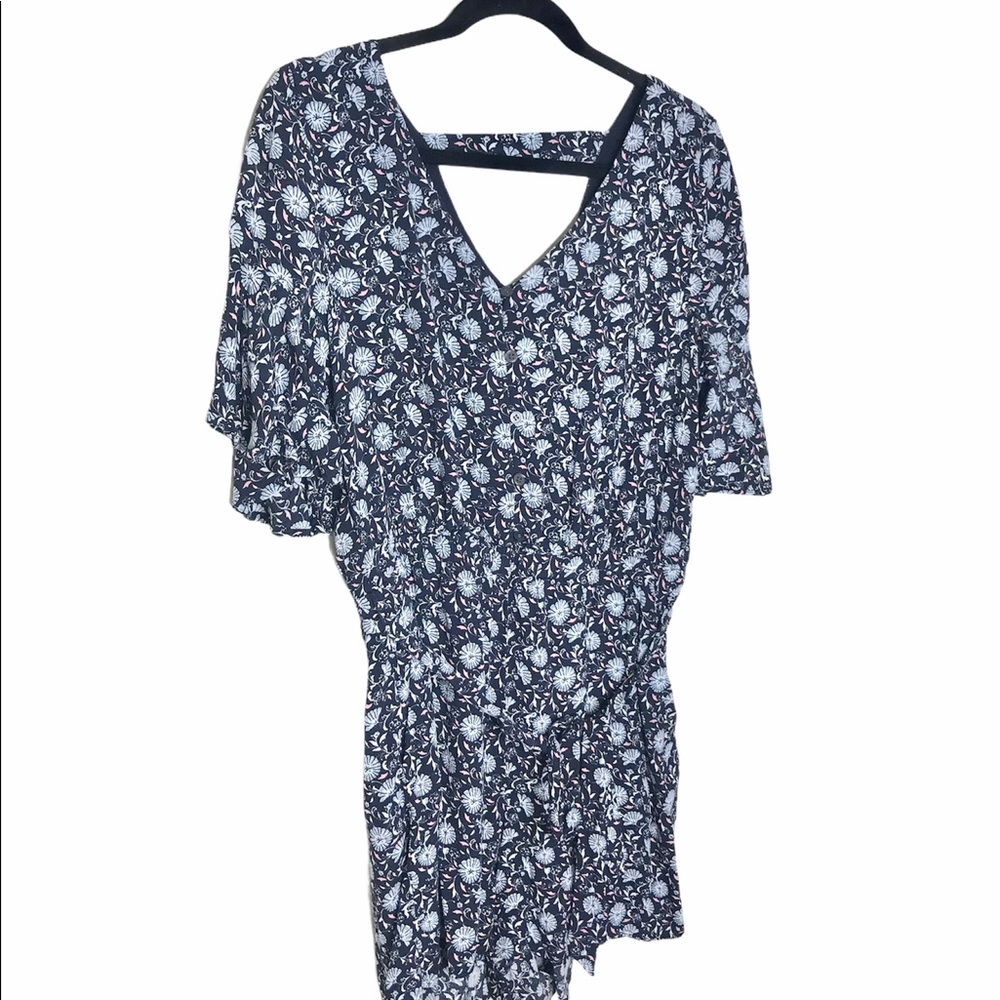 Loft Daisy Bar Back Flutter Romper - Picture 6 of 9